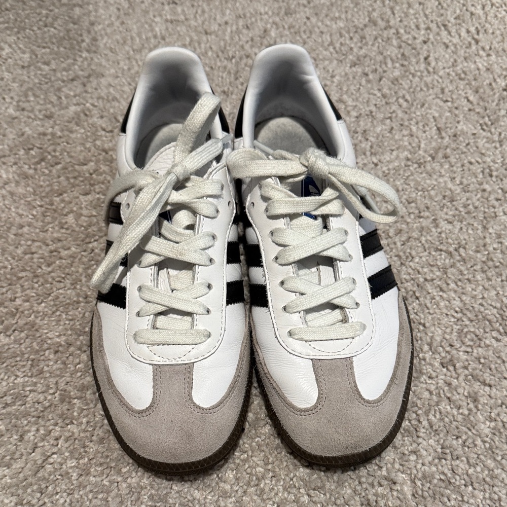 Adidas White and Black Sambas